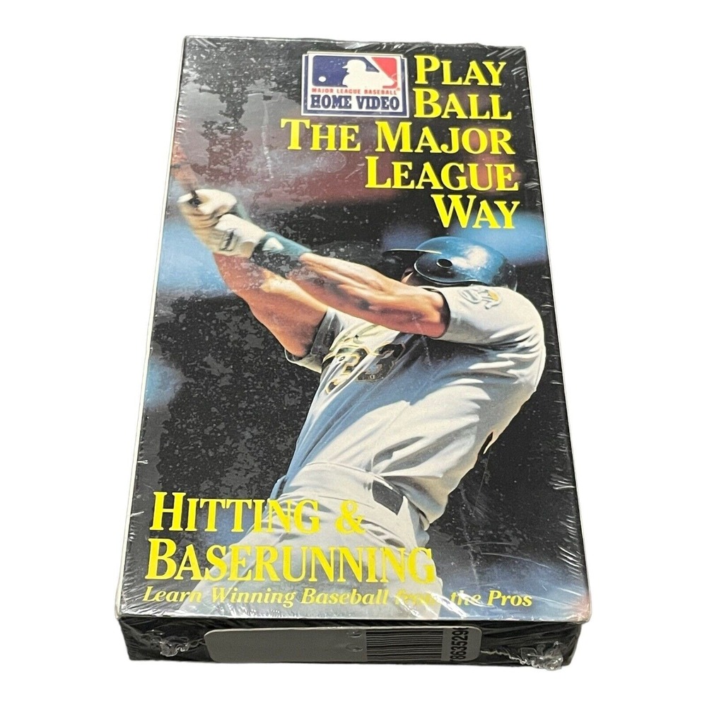 Play Ball the Major League Way Hitting And Baserunning VHS MLB 1991 Video Series
